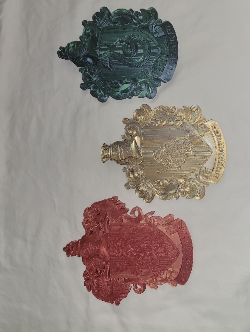 Harry Potter Decorative Heraldic Shield Plaques ~ 3-D Printer ~ Kids Wall Accent
